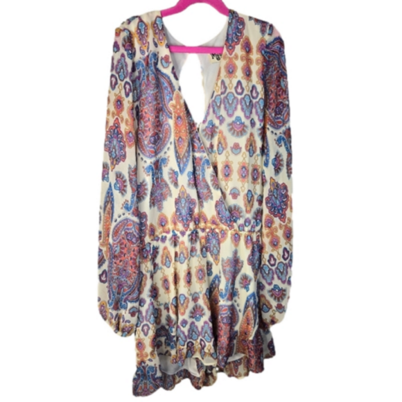 Show Me Your MuMu Pants - Show Me Your Mumu Rocky floral Jasmine's Jewels long sleeve romper Small